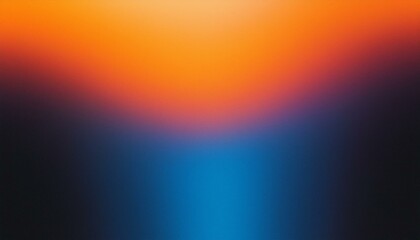 Obraz premium Psychedelic Pulse: Grainy Gradient Texture in Blue, Orange, Black