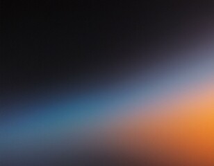 Obraz premium Psychedelic Vibes: Grainy Blue, Orange, and Black Gradient Party Poster