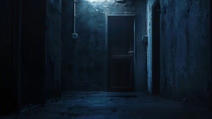 Obraz premium Old Concrete Dark Room