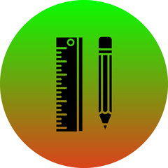 Ruler And Pencil Icon