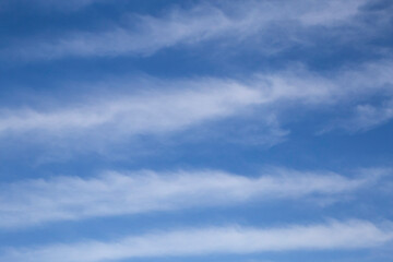 white clouds in a blue sky