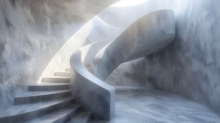 Staircase leading to rooftop in building