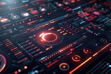 Interactive decision support system dashboard, strategic analysis, 3d, moody light, focus on critical data points, futuristic, Multilayer, Command center backdrop