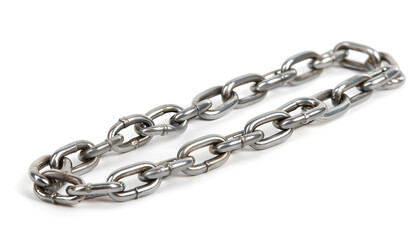 One common metal chain isolated on white