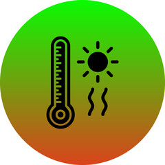 Hot Temperature Icon