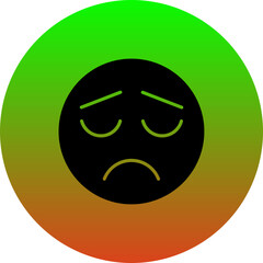 Fototapeta premium Frown Icon