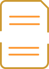 Split Document Vector Icon