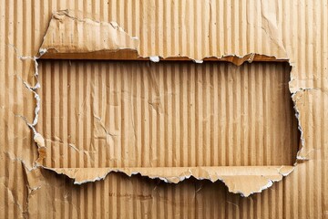 Torn cardboard Paper with space for text