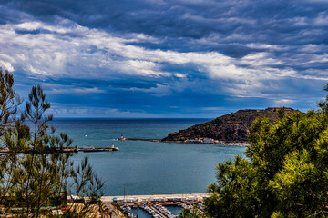  landscape of the Mediterranean Sea from the Spanish city of Cartagena