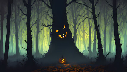 Whimsical Witches: A Midnight Flight with Pumpkins, Spells, and Enchanted Moonlit Nights halloween witch with pumpkin and witch