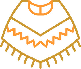 Poncho Vector Icon