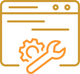 Web Maintenance Vector Icon
