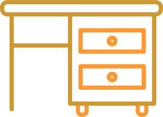 Table with Drawers I Vector Icon