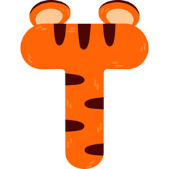 Tiger Alphabet T