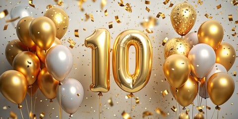 10th Anniversary Countdown with Festive Flair