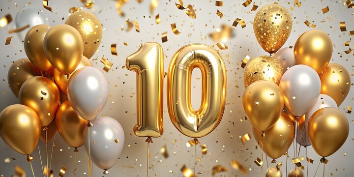 10th Anniversary Countdown with Festive Flair
