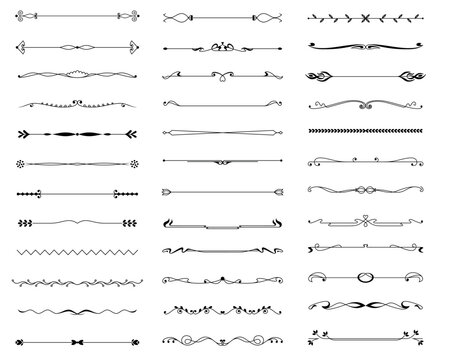 Vector Exquisite Ornamental and Page Decoration Designs elements.