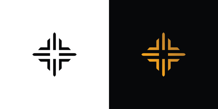 Modern and unique star icon logo design 2
