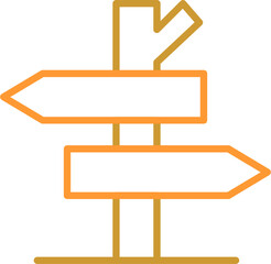 Fototapeta premium Road Sign Vector Icon