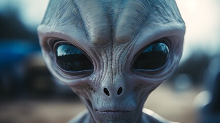 A close-up image of an alien