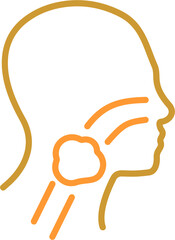 Throat Cancer Vector Icon