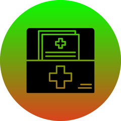 Obraz premium Medical file Icon