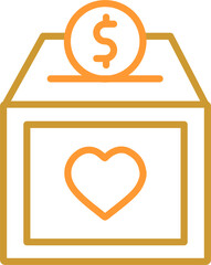 Charity Box Vector Icon