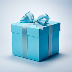 Obraz premium blue gift wrap