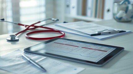 The healthcare desk setup