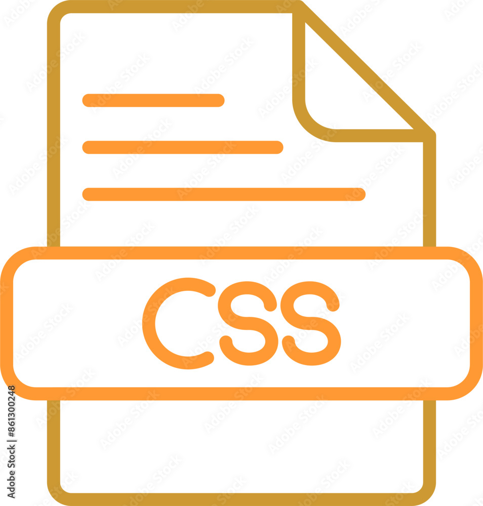 Wall mural CSS Vector Icon