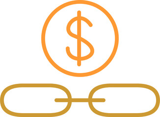 Link Sales Vector Icon