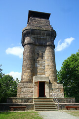Bismarck tower on Kemmler hill near Plauen in Saxony, Germany