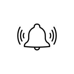 Ringing Bell Icon Ideal for Notifications and Alerts