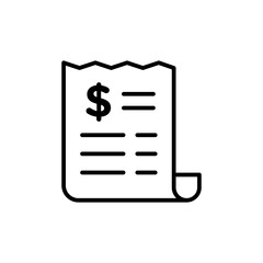 Billing Invoice Icon Ideal for Financial Records