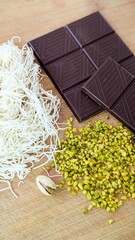 Zutaten für eine Tafel Schokolade