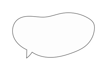 Fototapeta premium シンプルな手描きふきだし