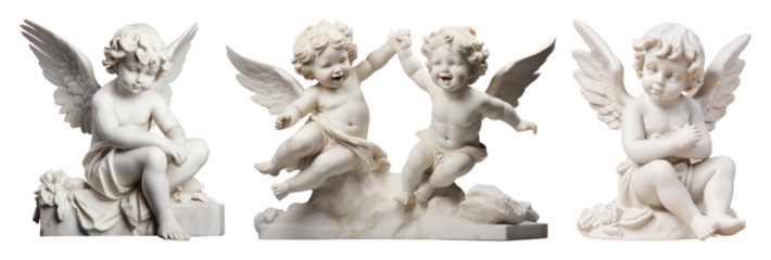 Angel sculptures full body set