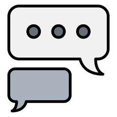 Naklejka premium Chat icon