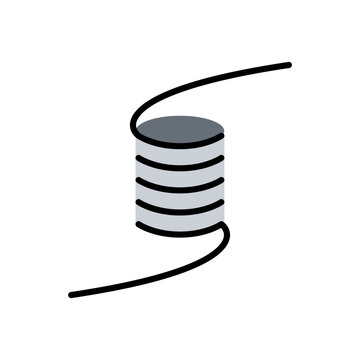 recommend clip art: Spring, coil and absorber icon