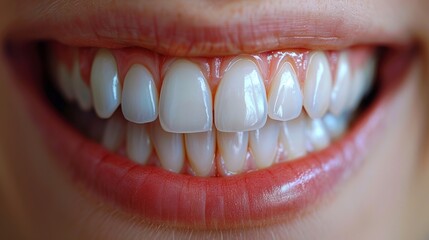 Fototapeta premium Close up teeth woman. 