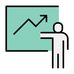 Data, graph, diagram, chart icon