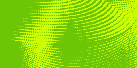 Dots halftone yellow green color pattern gradient texture background.