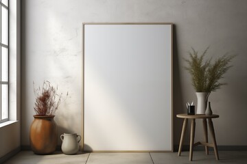 photo frames mockup in Modern room interior 