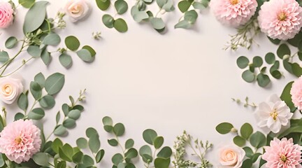 Mockup flower board