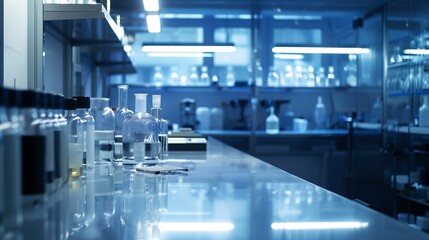 State-of-the-art laboratory with integrated AI systems for data analysis and research