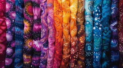 Vibrant and lovely examples of tie dye patterns 