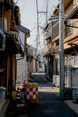 Amazing view of Japanese Houses at small roadway or Alley in Maizuru, Kyoto, Japan