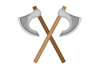 Dos hachas de mano de batalla antiguas