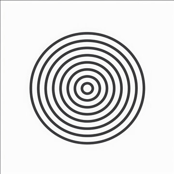 recommend clip art: Round circle geometric ball shape line art vector icon for apps and websites