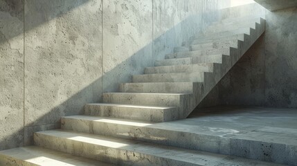 Concrete staircase leading to the second floor  © Oleg